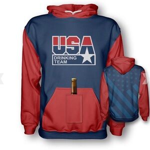 USA drinking team hoodie